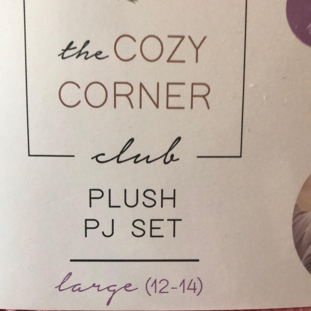 Pink Plush PJ Set - Picture 2 of 4